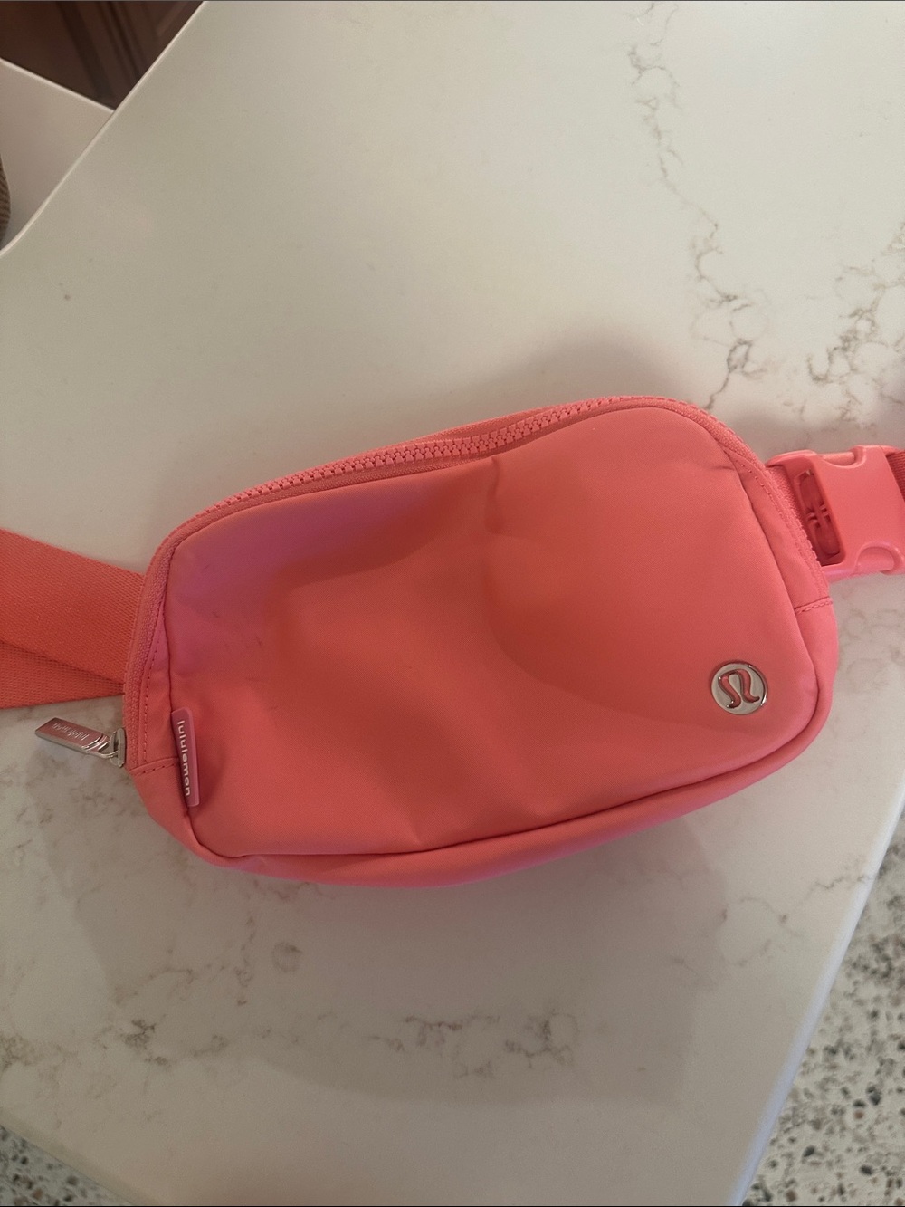lululemon athletica Coral Pink Crossbody Waist Bag